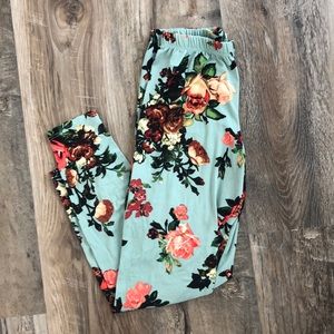 Reborn J Brand Floral Mint Leggings